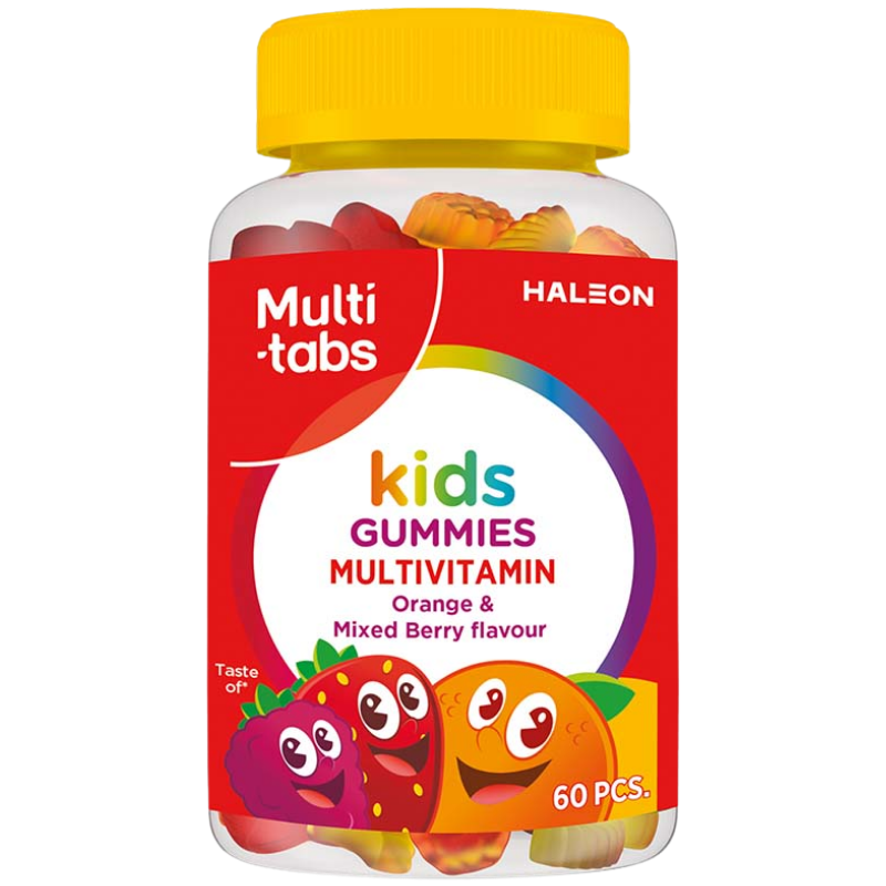 Multitabs Kids Gummies Appelsin & Bærsmag (60 stk)