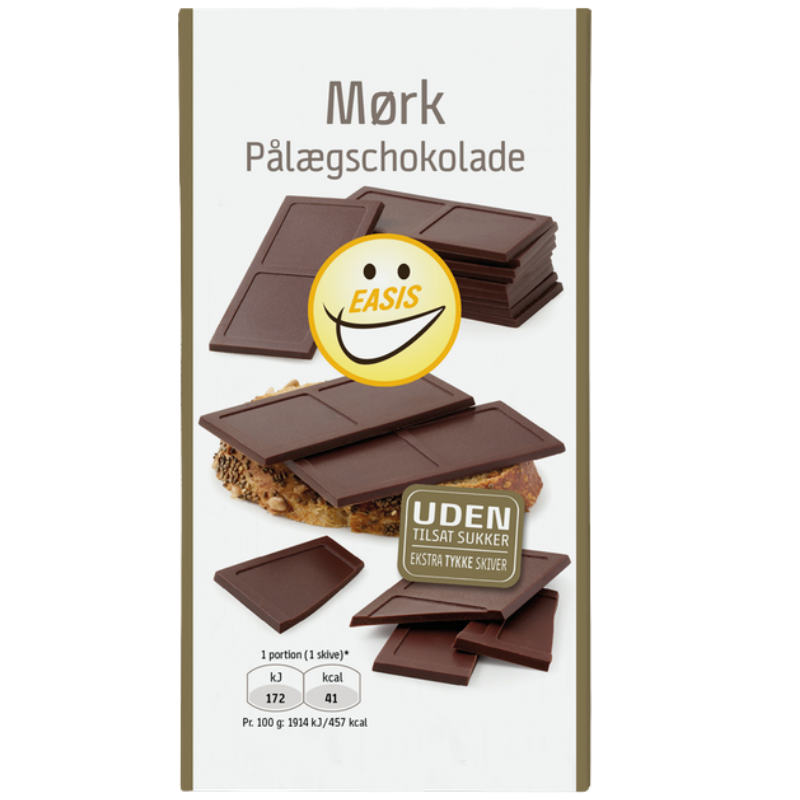 EASIS Mørk Pålægschokolade (144 g)