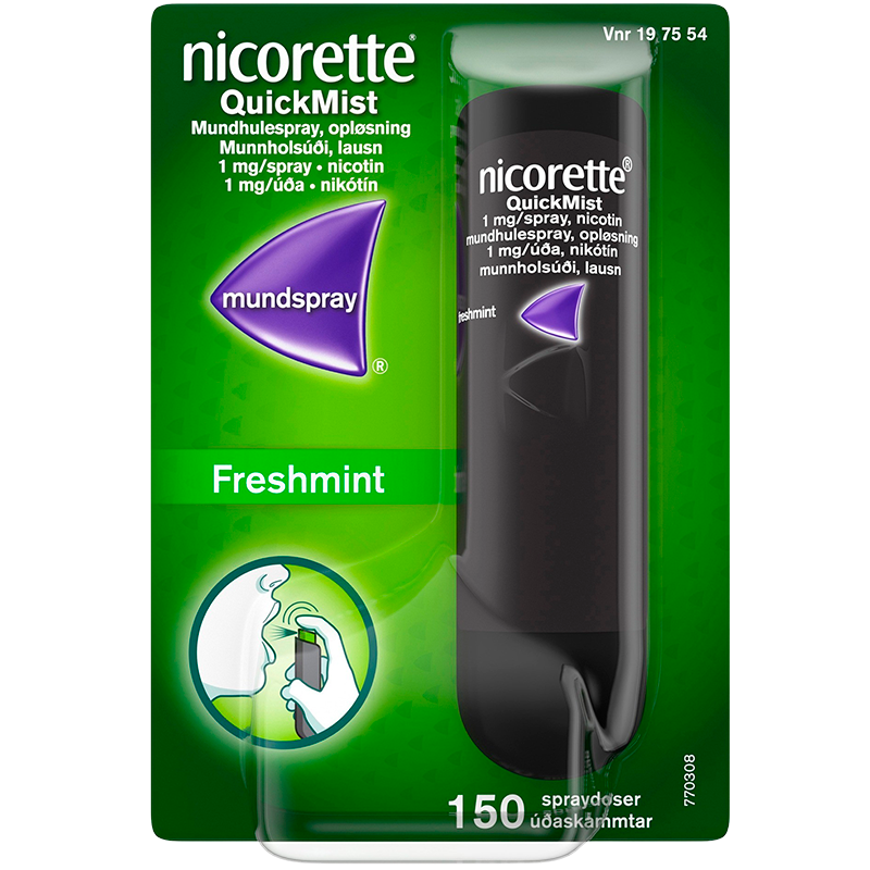 Nicorette Quickmist Mundspray 1 mg (150 doser)