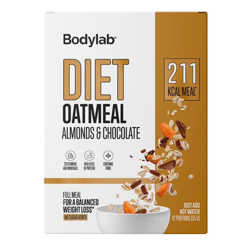 Bodylab Diet Oatmeal Box Almond & Chocolate (12x55 g)