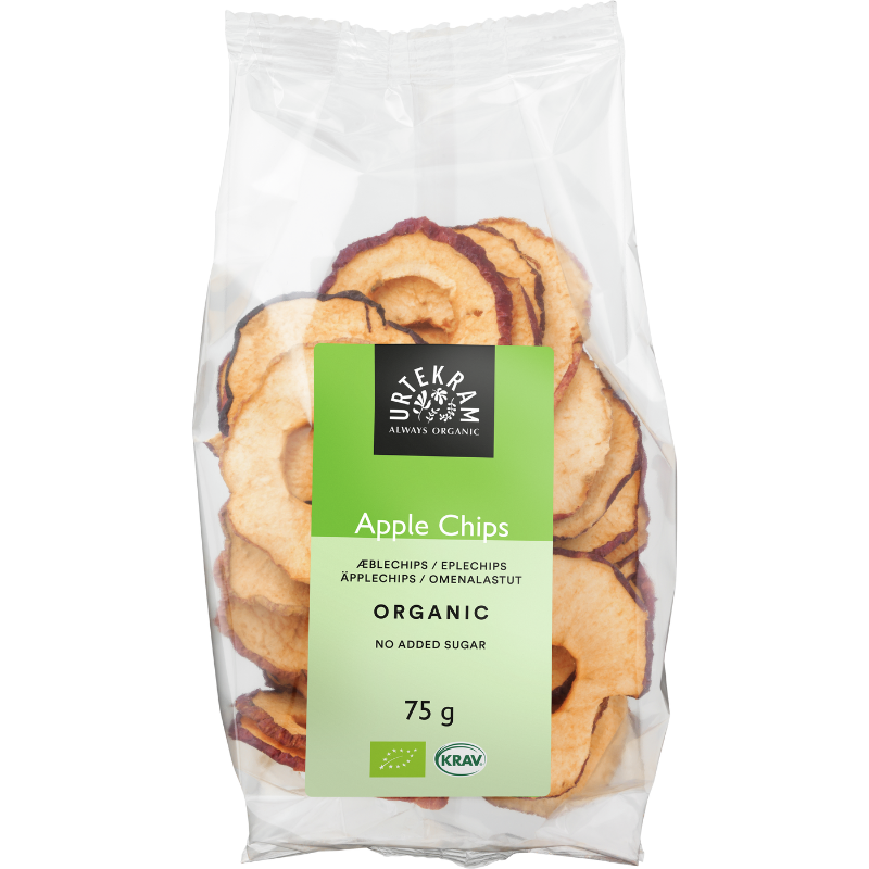 Urtekram Æblechips - 75 g