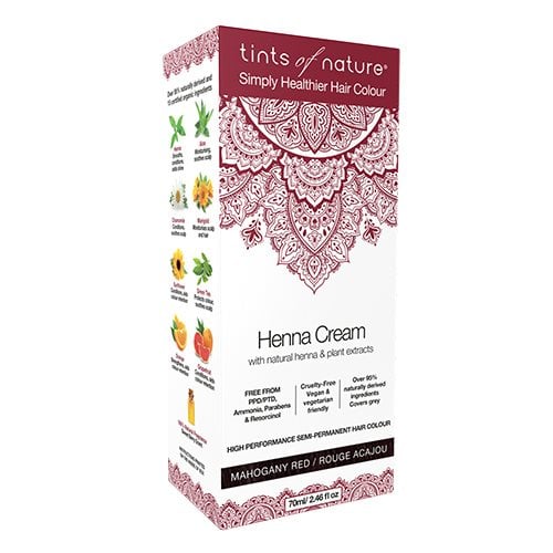 Tints of Nature Hårfarve Henna Creme Mahogany Red - 70 ml.