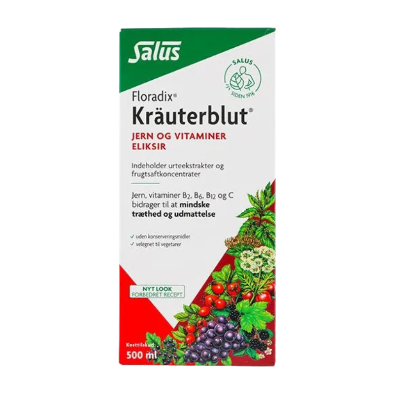Salus Floradix Kräuterblut Urte-Jern Mikstur (500 ml)