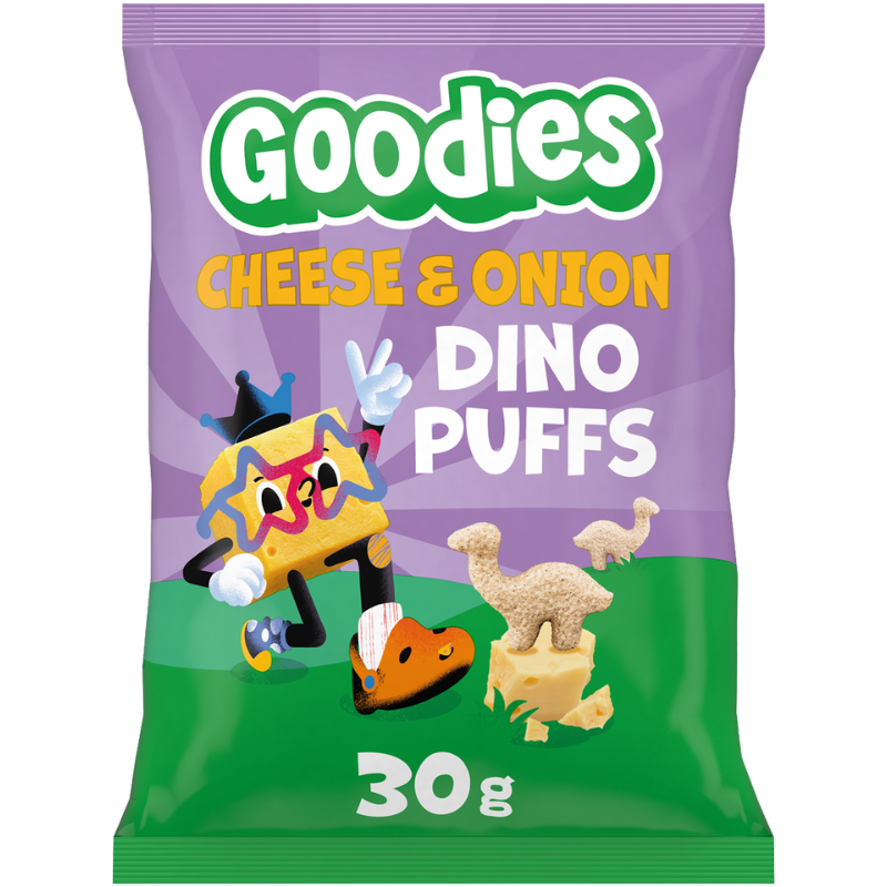 Goodies Dino Puffs Cheese & Onion (30 g)