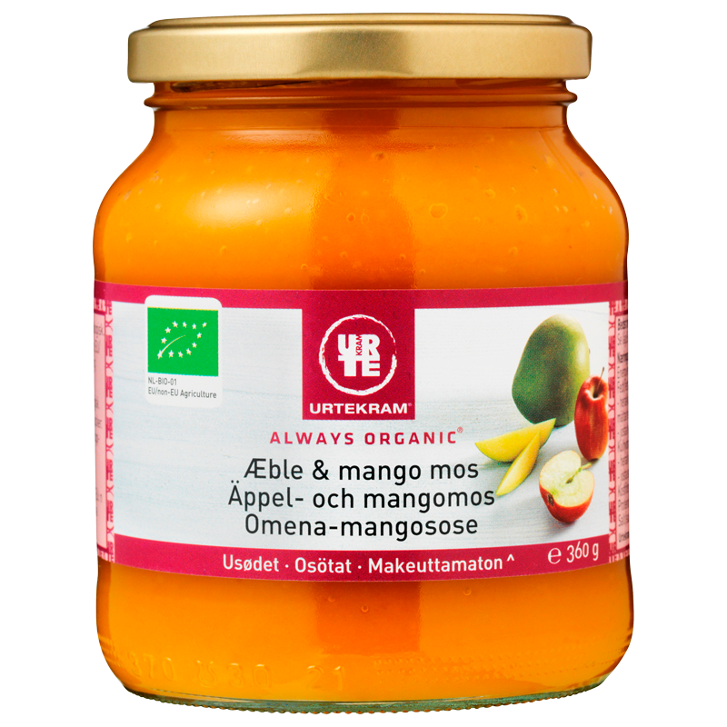 Urtekram Mos Æble & Mango Ø (360 g)