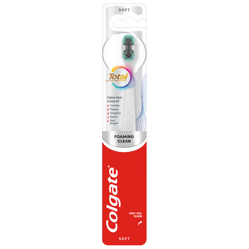 Colgate Total Foaming Clean Tandbørste Soft (1 stk)