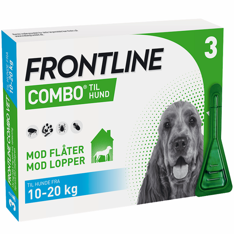 Frontline Combo Vet. Hund 10-20 kg 100 + 90 mg/ml (3 x 1,34 ml)