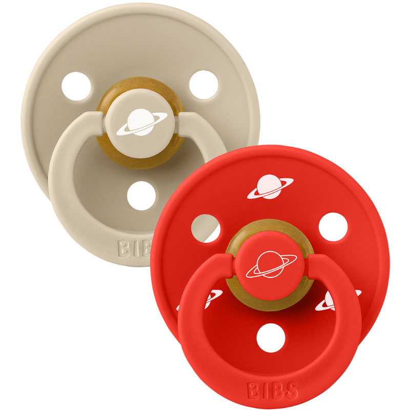 Bibs X Planet Nusa Pacifier Colour Latex Size 2 Vanilla Mix (2 stk)