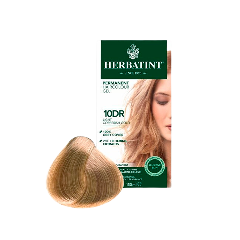 Herbatint 10DR Hårfarve Light Copperish Gold - 150 ml.
