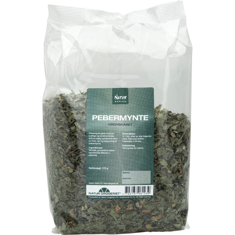 Natur Drogeriet Pebermynte Grov skåret - 175 g.