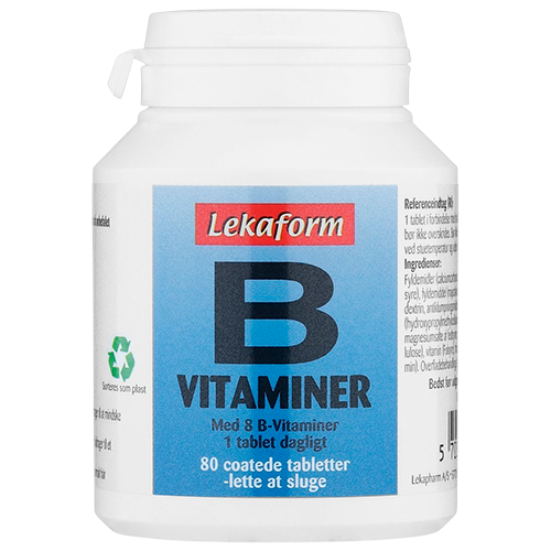 Lekaform B-Vitaminer (80 tabl) Lekaform B-Vitaminer (80 tabl)