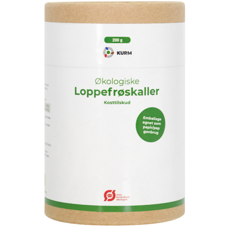 Kurm Loppefrøskaller Ø (200 g)