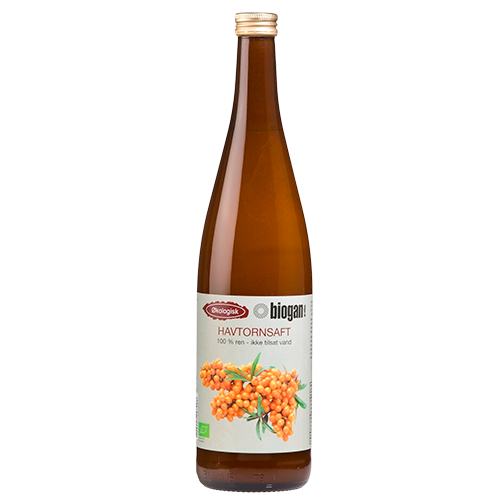 Biogan Havtornsaft 100% Frugt Ø (750 ml)