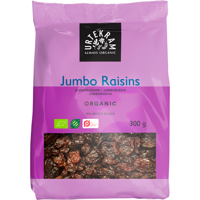 Urtekram Jumbo raisins Ø - 300 g.