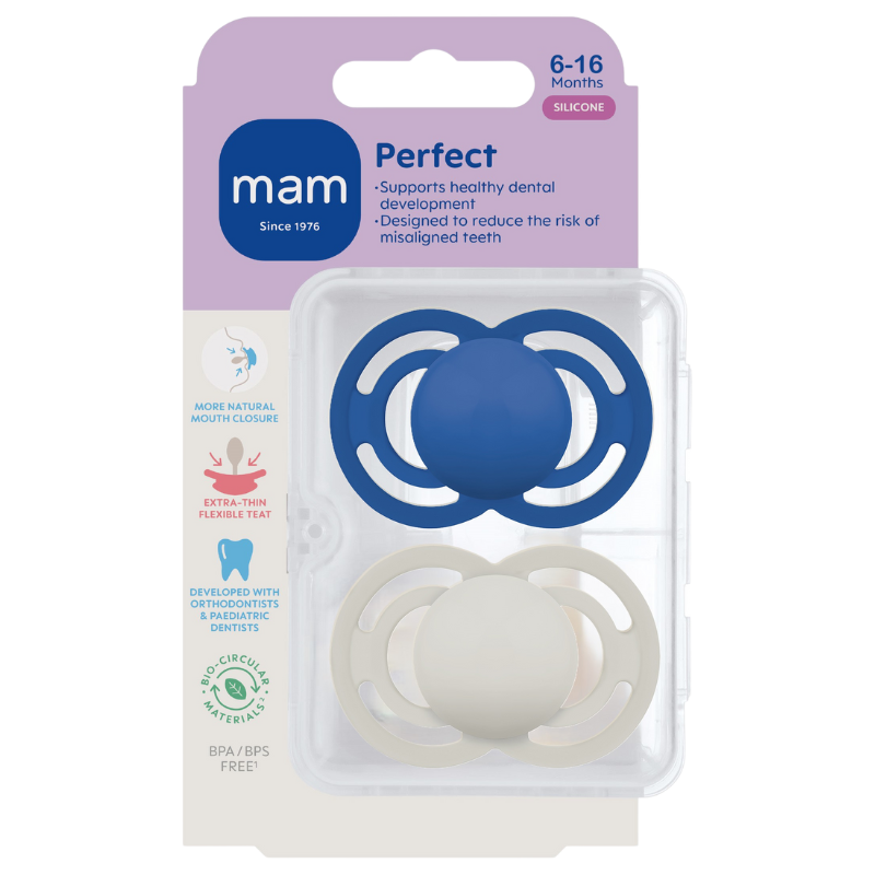 MAM Perfect Silk 6-16M Blue (2 stk)