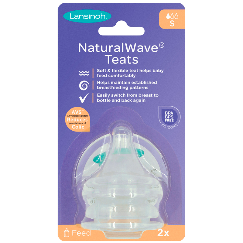 Lansinoh Naturalwave Flaskesut Slow Flow - 2 stk.