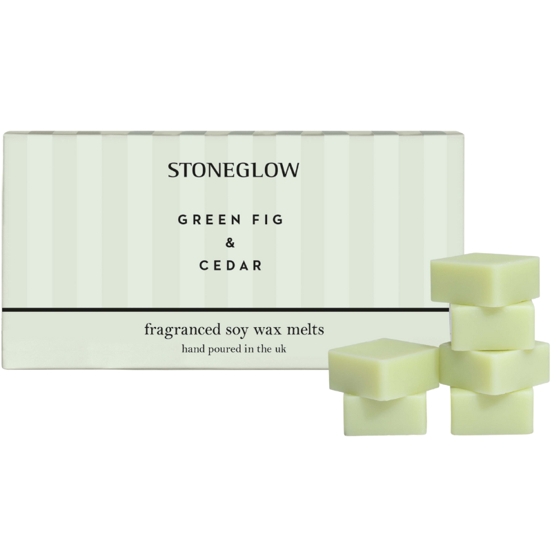 Ambience Stoneglow Vegansk Soja Duftvoks Grøn Figen & Cedertræ (16 stk)