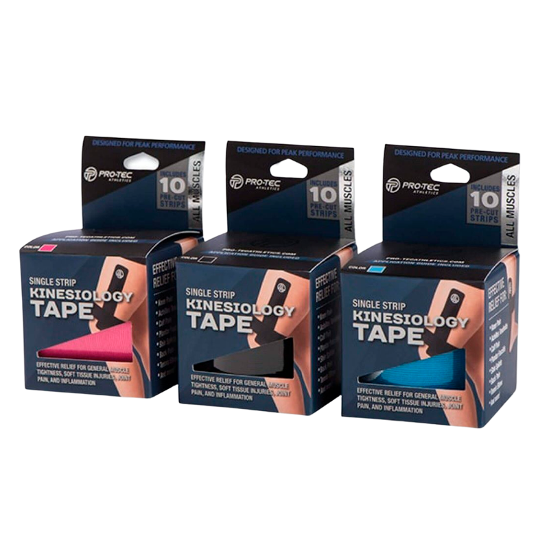 Pro-Tec Athletics PTKines-I Blue Kinesiology Tape Single Roll - 1 stk