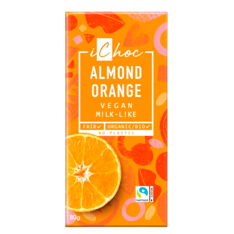Ichoc Almond/Orange Choco Ø - 80 gram