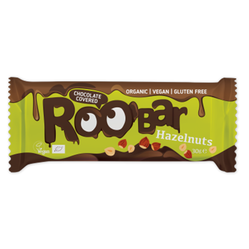 Roobar Choko Hasselnødde Bar Ø - 30 g.