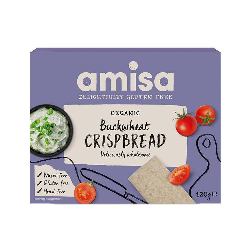 Amisa Glutenfri Knækbrød Boghvede Ø (120 g)