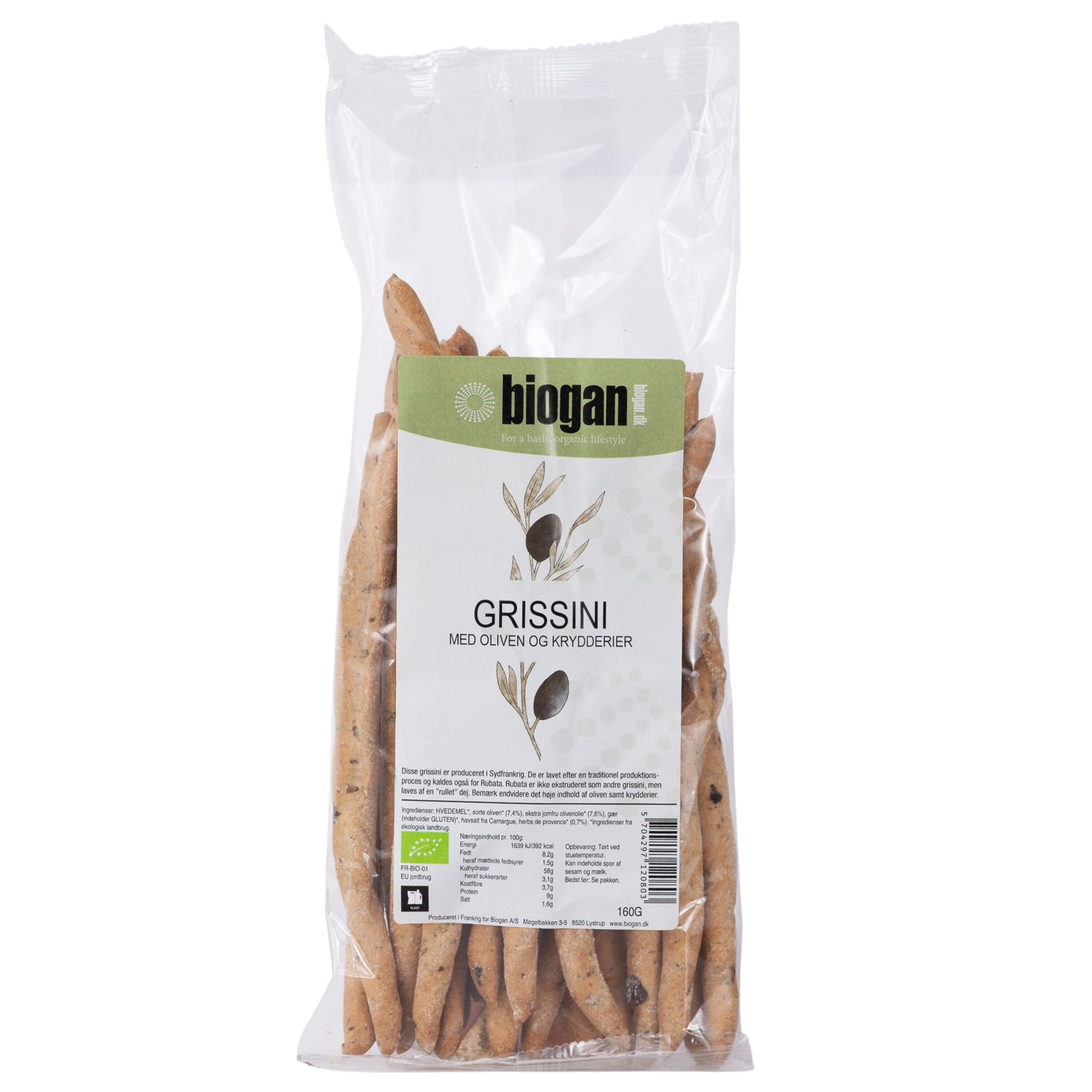 Biogan Grissini Med Oliven & Herbs De Provence Ø (160 g)
