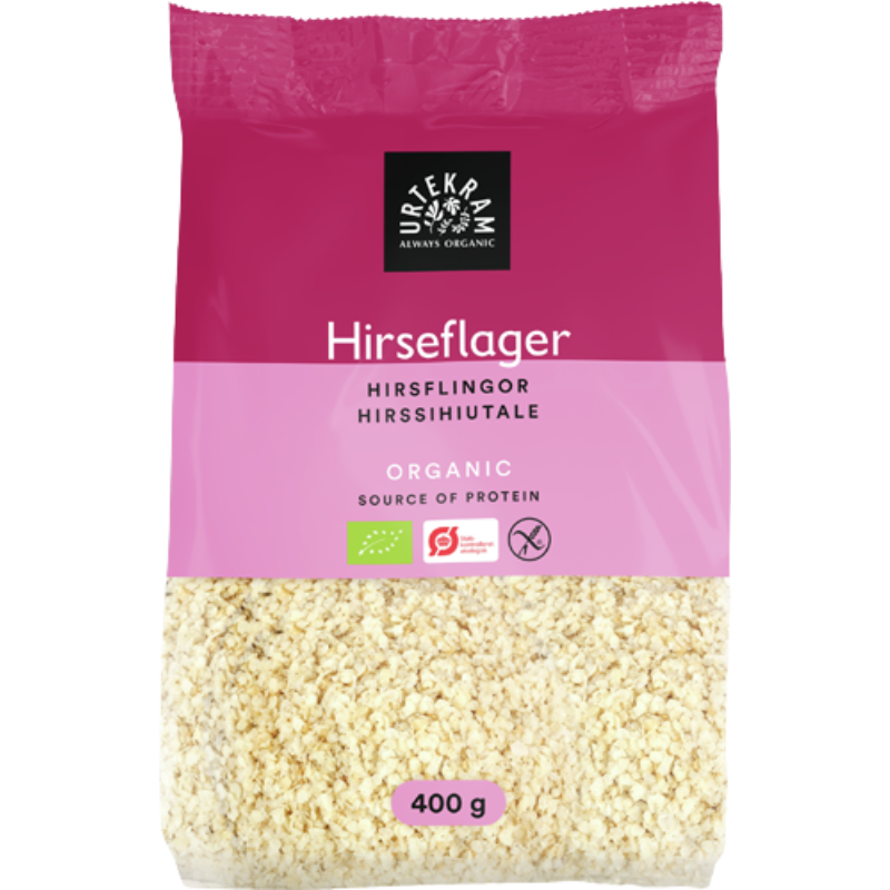 Urtekram Hirseflager Ø - 400 g.