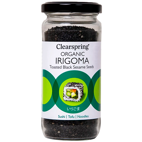 Clearspring Irigoma Ristede Sorte Sesamfrø Hele Ø (100 g)