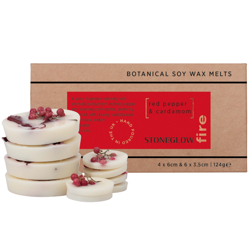 Ambience Stoneglow Vegansk Soja Duftvoks Rød Peber & Kardemomme (10 stk)