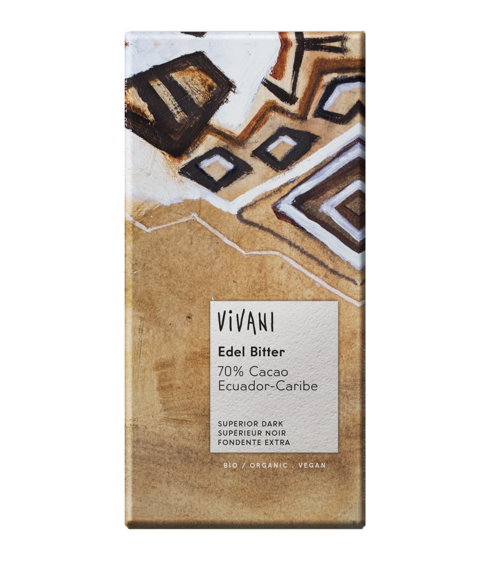 Coala's Naturprodukter Vivani Ædelbitter Equador 70% Kakao Ø (100 gr)