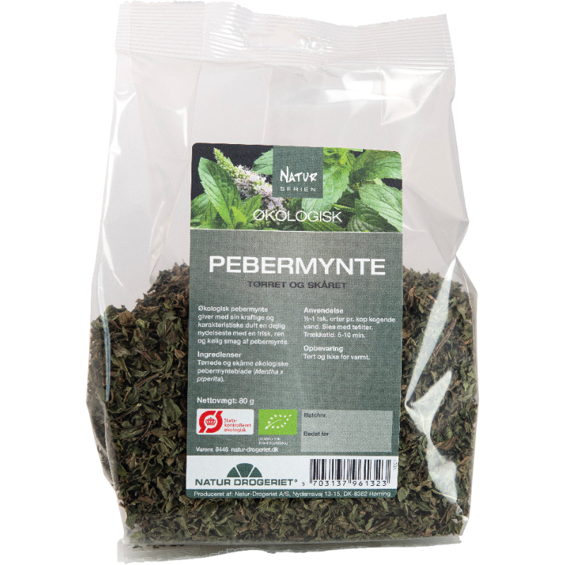 Natur-Drogeriet Pebermynte fint skåret Øko. - 80 gr.