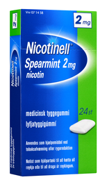 Nicotinell Spearmint 2MG (24 stk) Nicotinell Spearmint 2MG (24 stk)