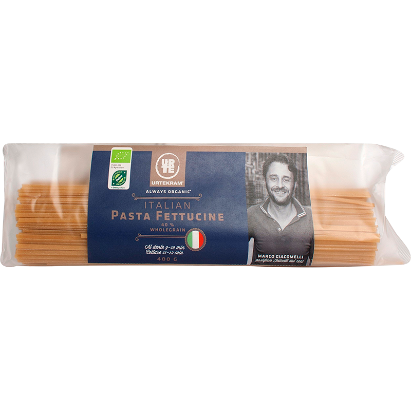 Urtekram Fettucine fuldkorn Ø - 400 g Urtekram Fettucine fuldkorn Ø - 400 g