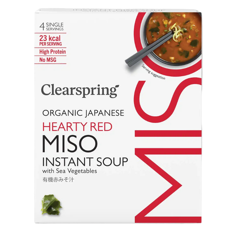 Clearspring Misosuppe Rød m. tang Ø (4 breve)