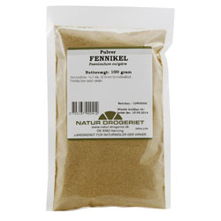 Natur Drogeriet Fennikel Pulver - 100 gr