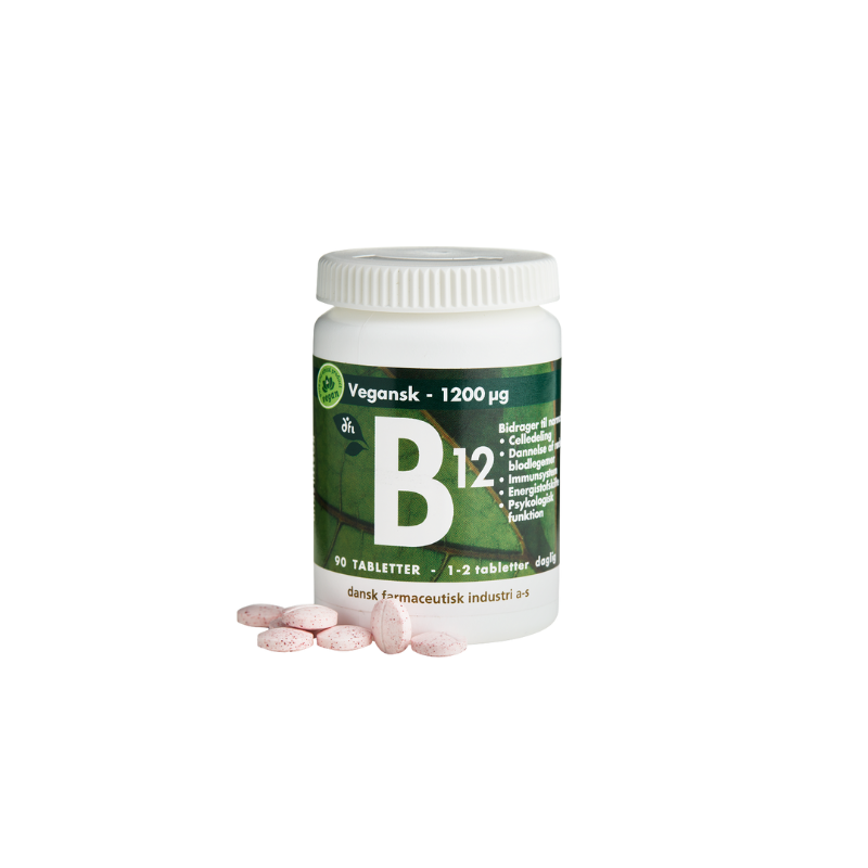 Grønne Vitaminer B12 1200mcg Vegansk (90 tabl)