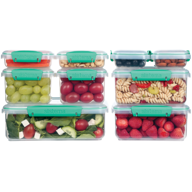 Sistema Pack Teal Opbevaringsboks 18 Dele (1 sæt)