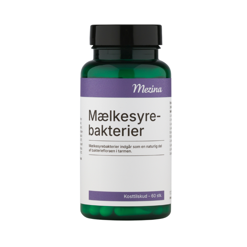 Mezina Mælkesyrebakterier Probiotika (60 kaps)