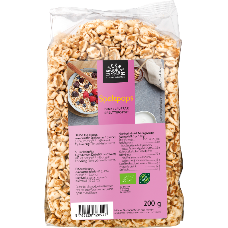 Urtekram Speltpops Ø - 200 g