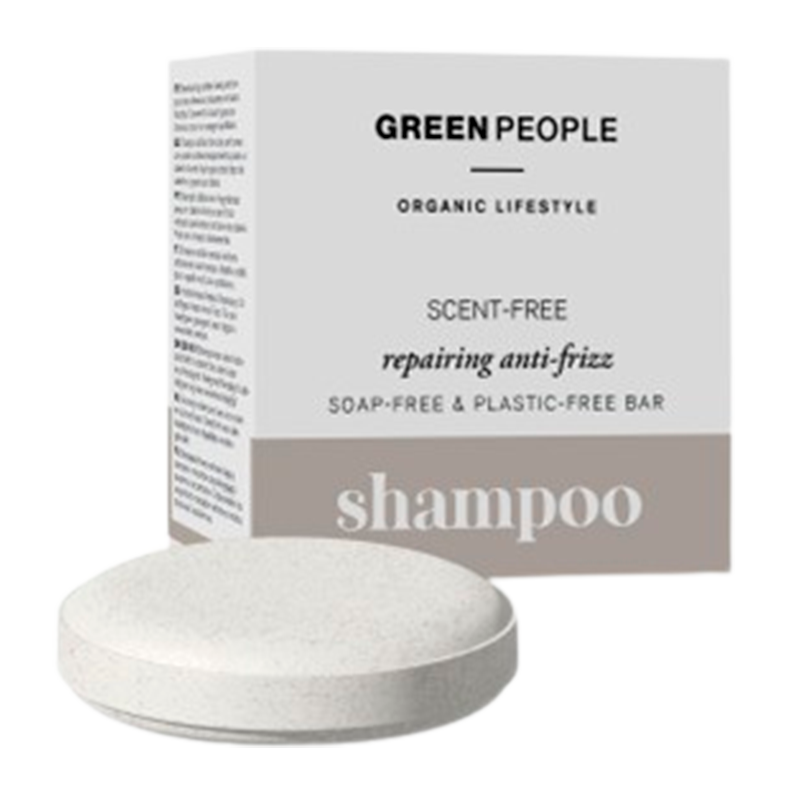 Green People Scent Free Repairing Anti-Frizz Shampoo Bar (50 g)