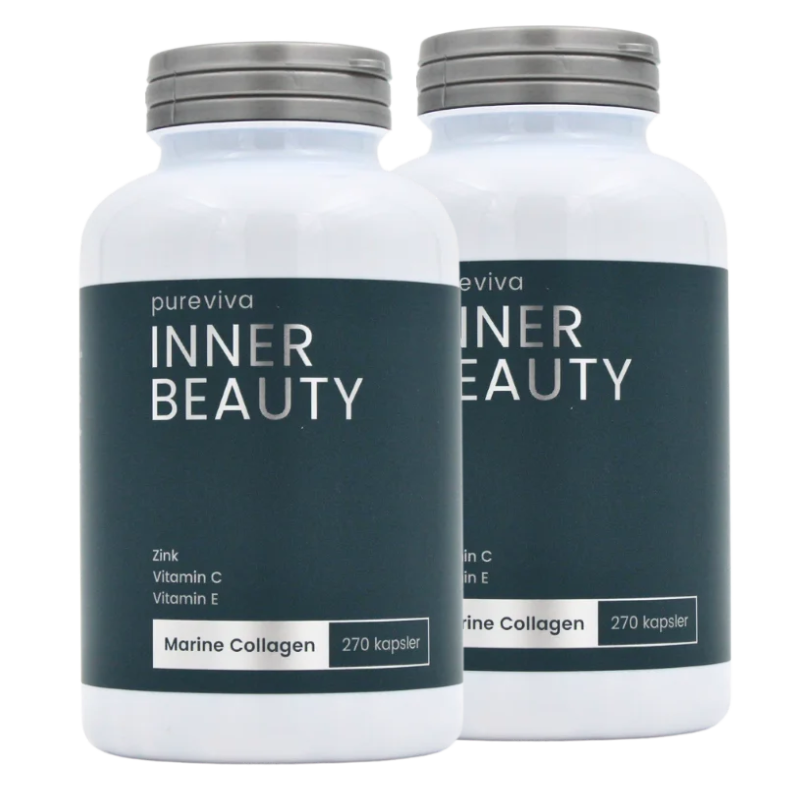 2 x Pureviva Inner Beauty Marine Collagen (270 kaps)