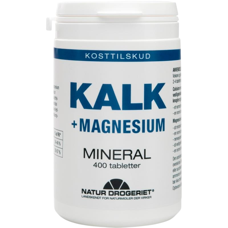 Natur Drogeriet Kalk + Magnesium (400 tabl)