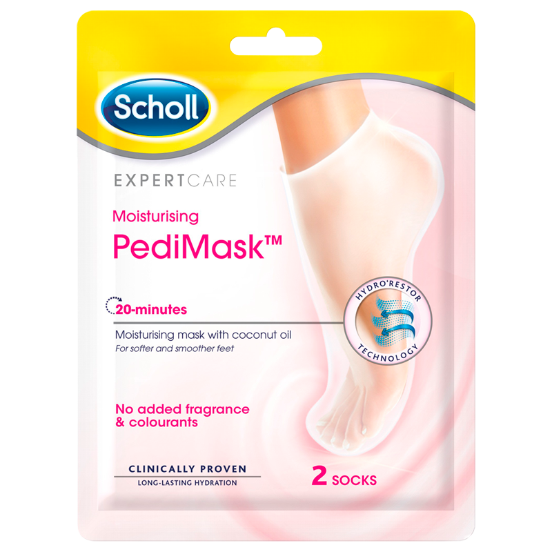 Scholl PediMask Coconut 0% Parfume - 2 stk