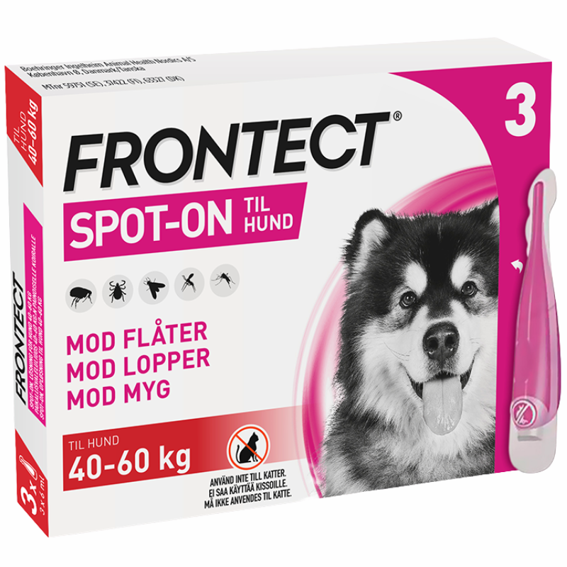 Frontect Til Hunde 40-60 kg 405,6+3028,8 mg (3 x 6 ml)