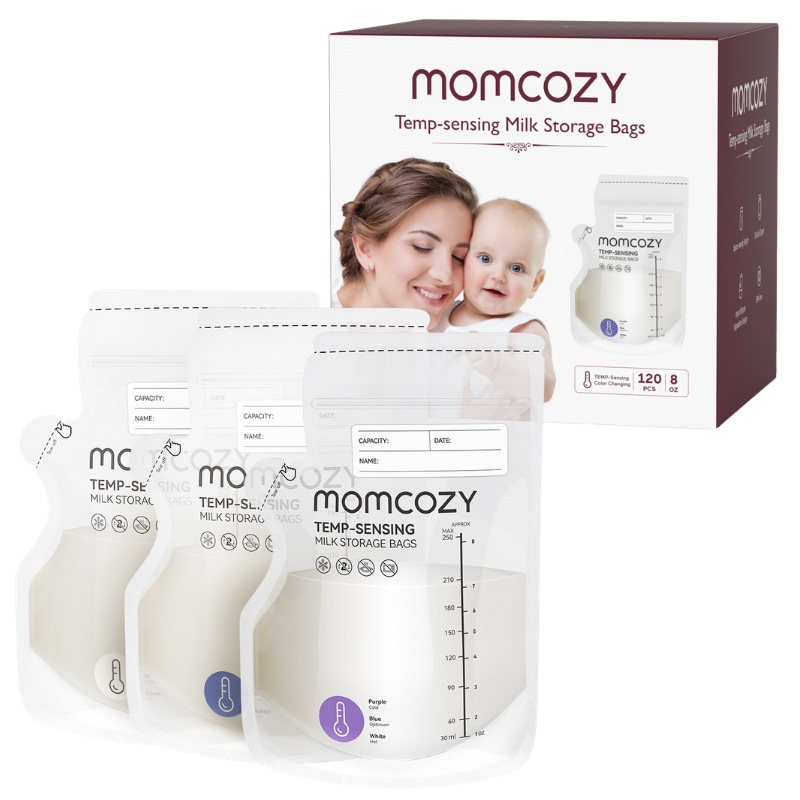 MomCozy Opbevaringsposer Til Brystmælk M. Hældetud (120 stk)