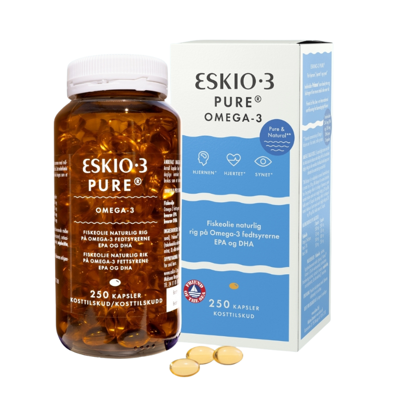 Eskio-3 Fiskeolie - 250 kaps.