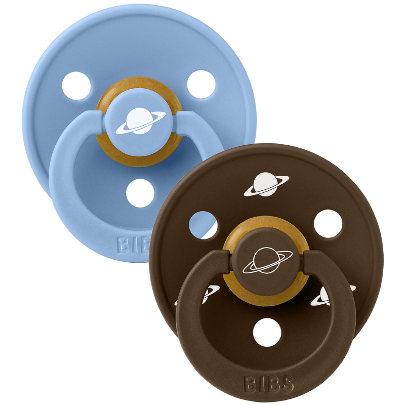 Bibs X Planet Nusa Pacifier Colour Latex Size 2 Sky Blue Mix (2 stk)