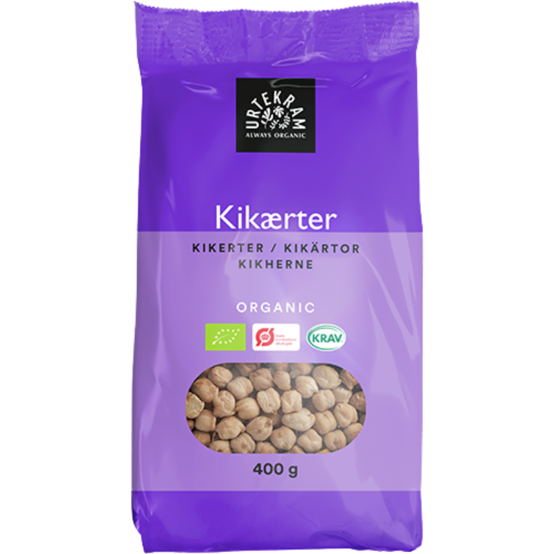 Urtekram Kikærter Ø - 400 g.