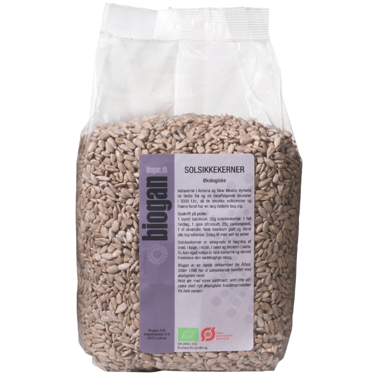 Biogan Solsikkekerner Ø - 1 kg.