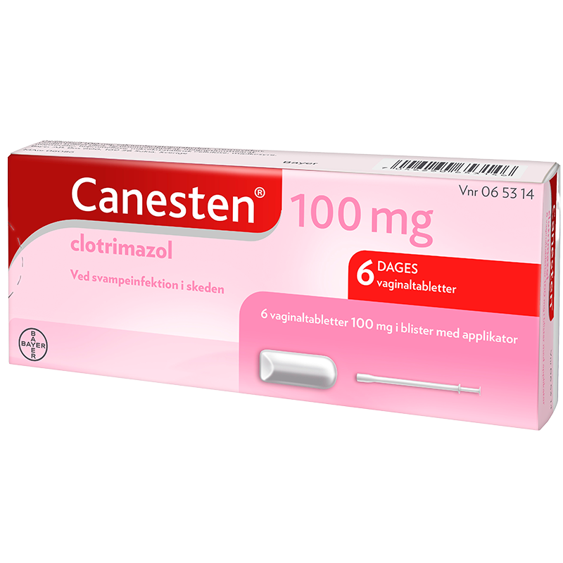 Canesten Vaginaltabletter 100 mg - 6 stk.